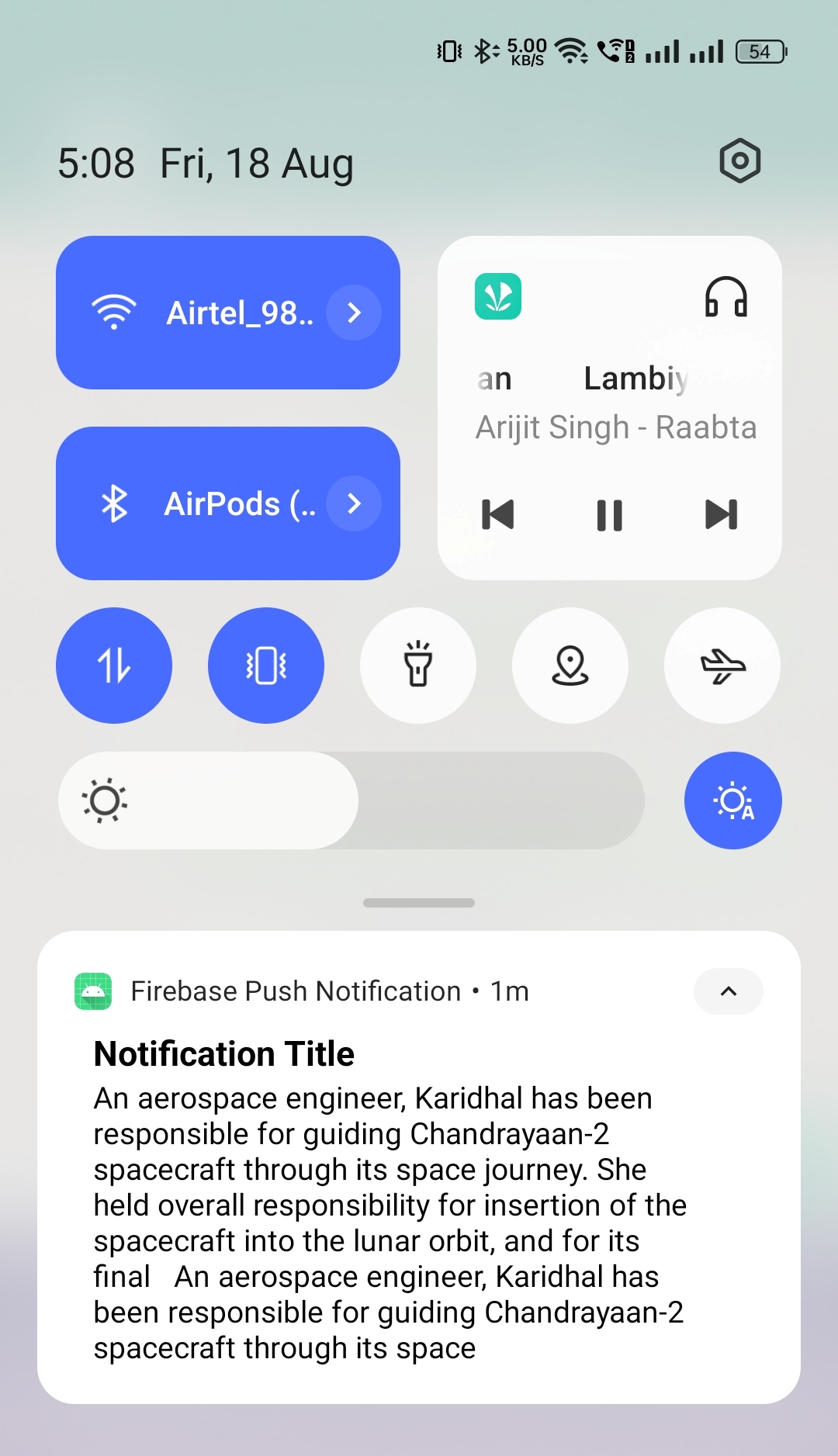 Real time notifications in android using firebase